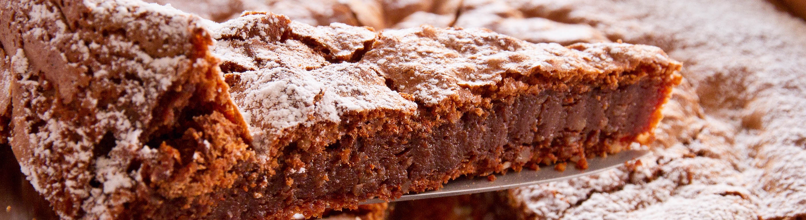 el pastel de chocolate "delgado"