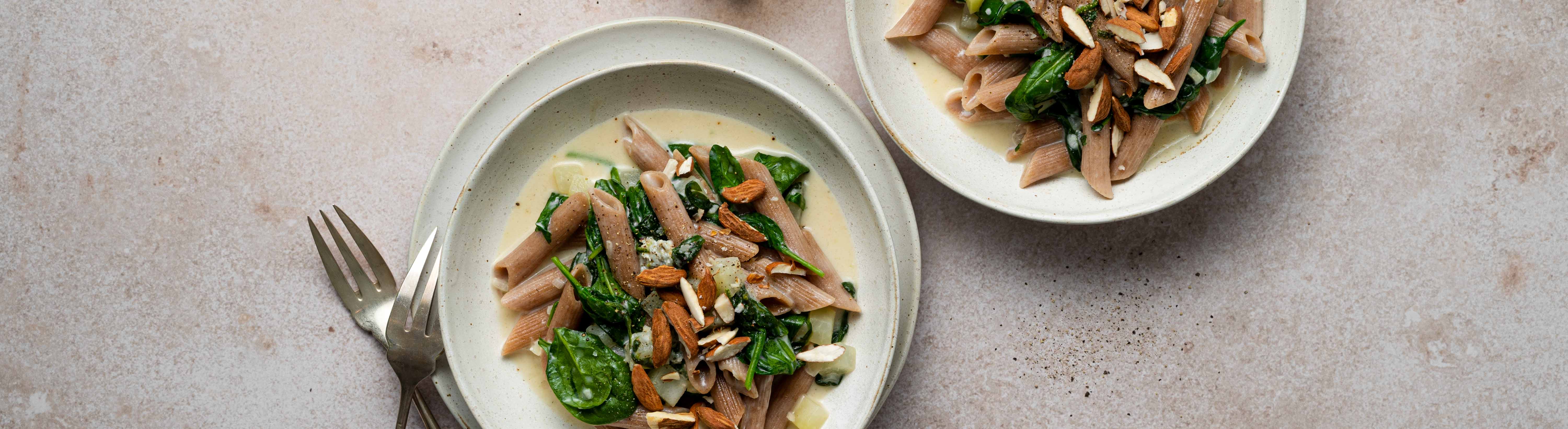 Gorgonzola-Spinat Penne