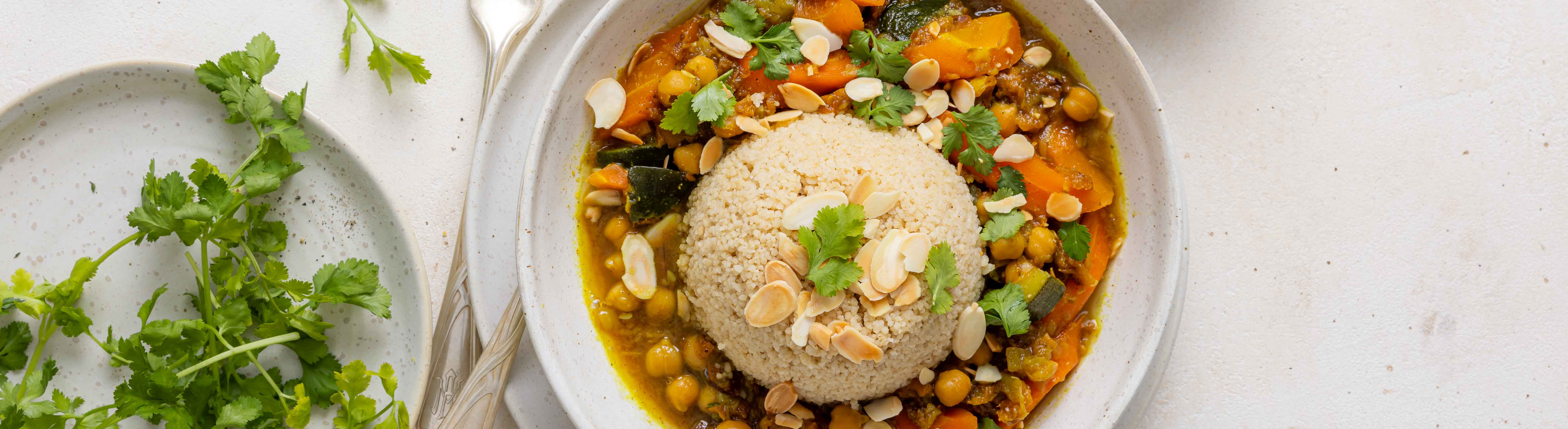 Chickpea and apricot tajine